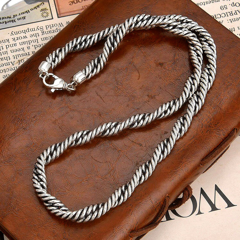 Braided Silver Necklace Chain (Item No. N0119) Tartaria Onlinestore