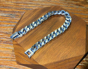 Cuban Link Silver Bracelet Chain (Item No. B0529) Tartaria Onlinestore