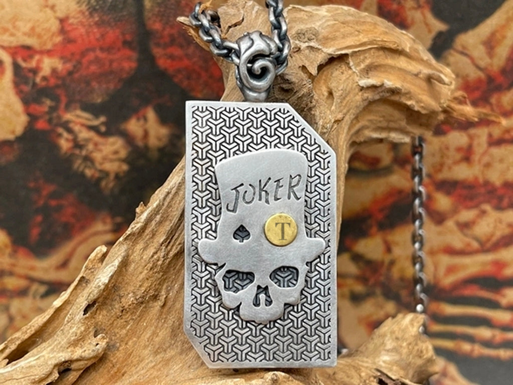 Joker Silver Pendant (Item No. P0147) Tartaria Onlinestore