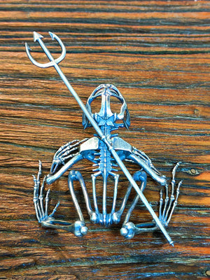 Frog Skeleton Silver Statue Tartaria Onlinestore