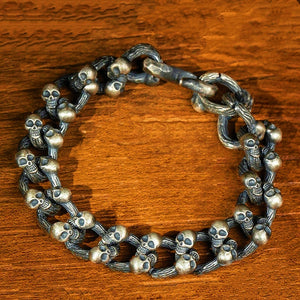 Skull Silver Bracelet (Item No. B0135) Tartaria Onlinestore