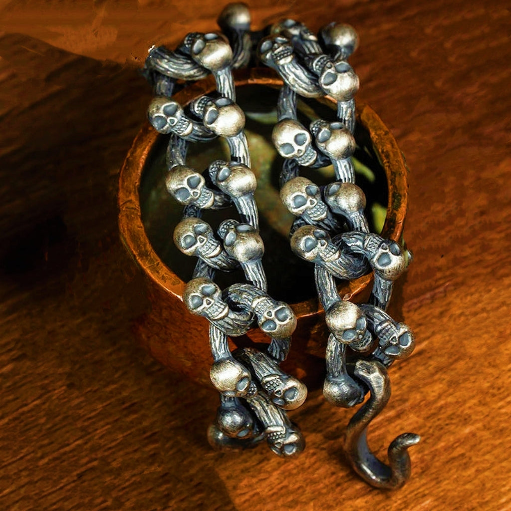 Skull Silver Bracelet (Item No. B0135) Tartaria Onlinestore