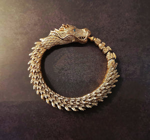 9k/14k Gold Dragon Bracelet Chain (Item No. GB001) Tartaria Onlinestore