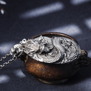 Signet Dragon Silver Pendant (Item No. P0001) Tartaria Onlinestore