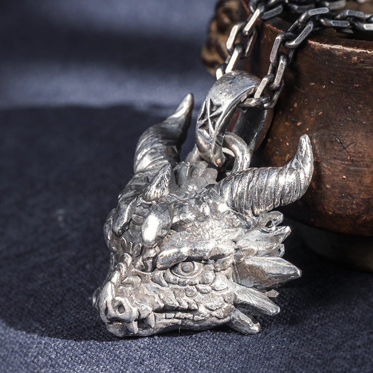 Dragon Silver Pendant (Item No. P0099) Tartaria Onlinestore