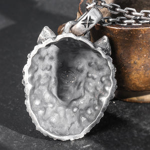 Wolf Head Pure 999 Silver Pendant (Item No. P0081) Tartaria Onlinestore