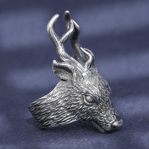 Deer Head Silver Ring  (Item No. R0013) Tartaria Onlinestore
