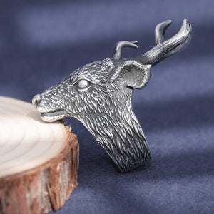 Deer Head Silver Ring  (Item No. R0013) Tartaria Onlinestore