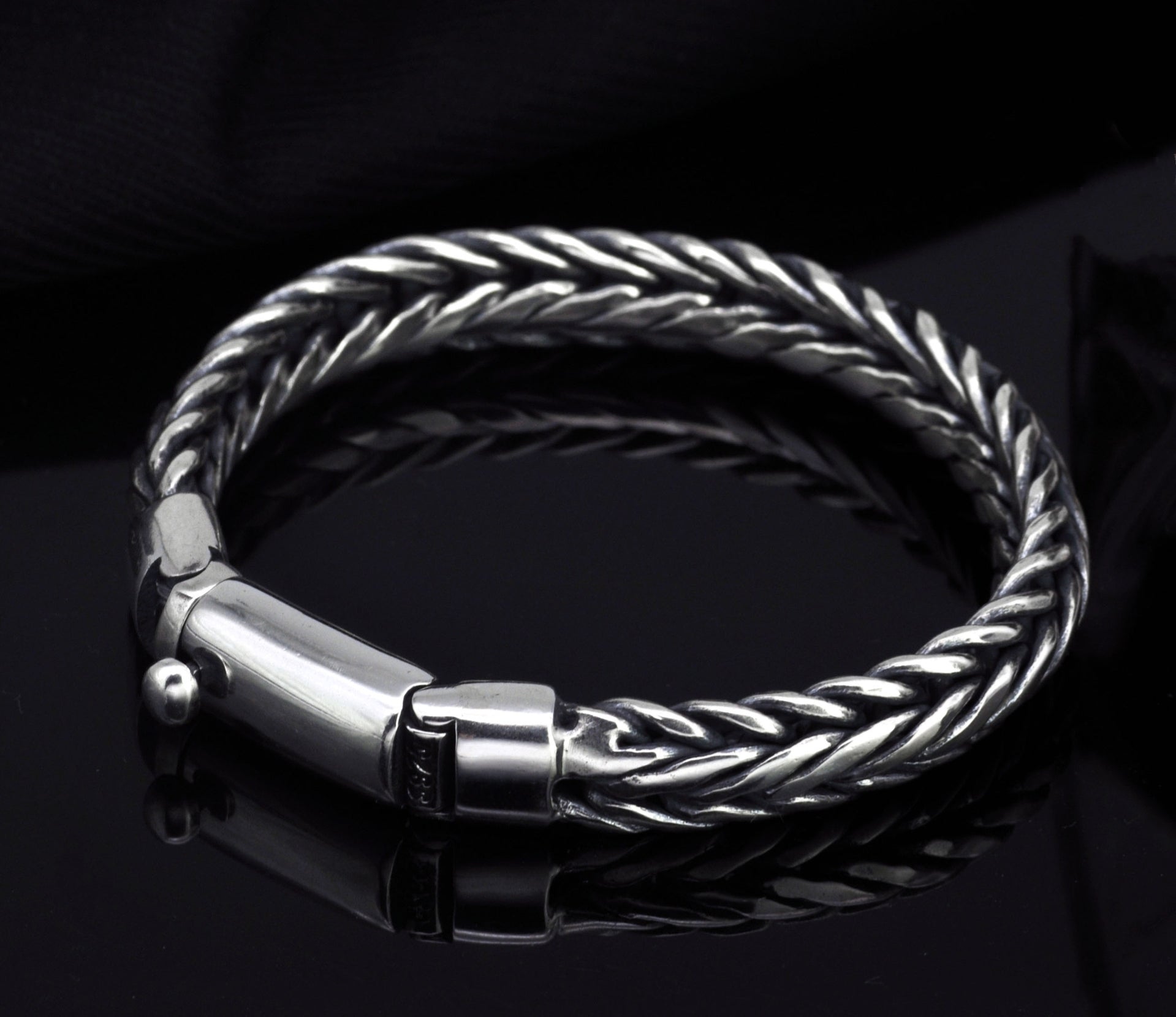 Braided Silver Bracelet Chain (Item No. B0197) Tartaria Onlinestore
