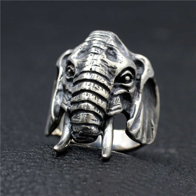 Elephant Silver Ring (Item No. R0001)