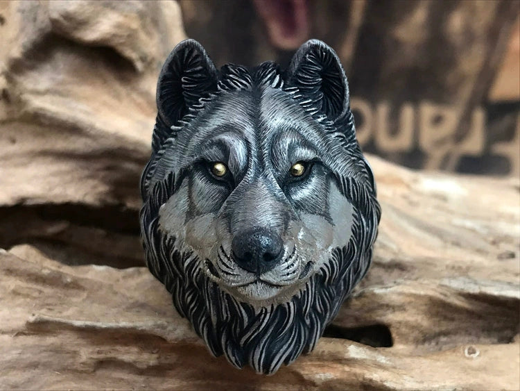 Wolf Silver Ring (Item No. R0103) Tartaria Onlinestore