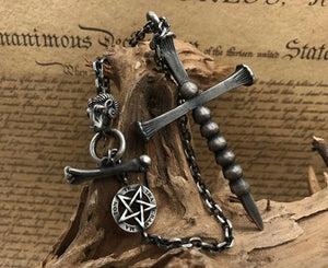 Skull & Cross Silver Pendant (Item No. P0146) Tartaria Onlinestore