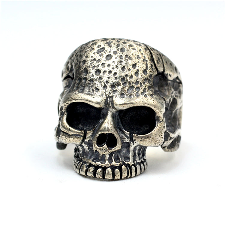 Medium Punk Skull Silver Ring (Item No. R0027) Tartaria Onlinestore