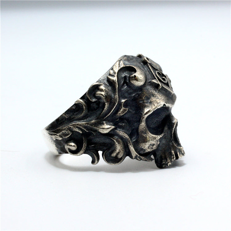 Free Masons Skull Silver Ring (Item No. R0023) Tartaria Onlinestore