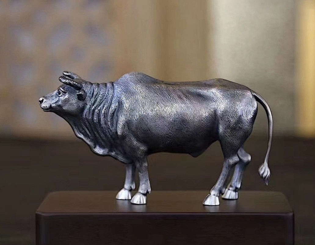 Bull Pure 999 Silver Statue Tartaria Onlinestore