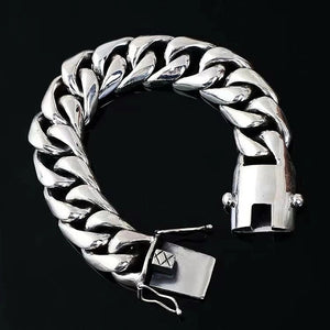 Heavy Metal Silver Bracelet Chain (Item No. B0090) Tartaria Onlinestore