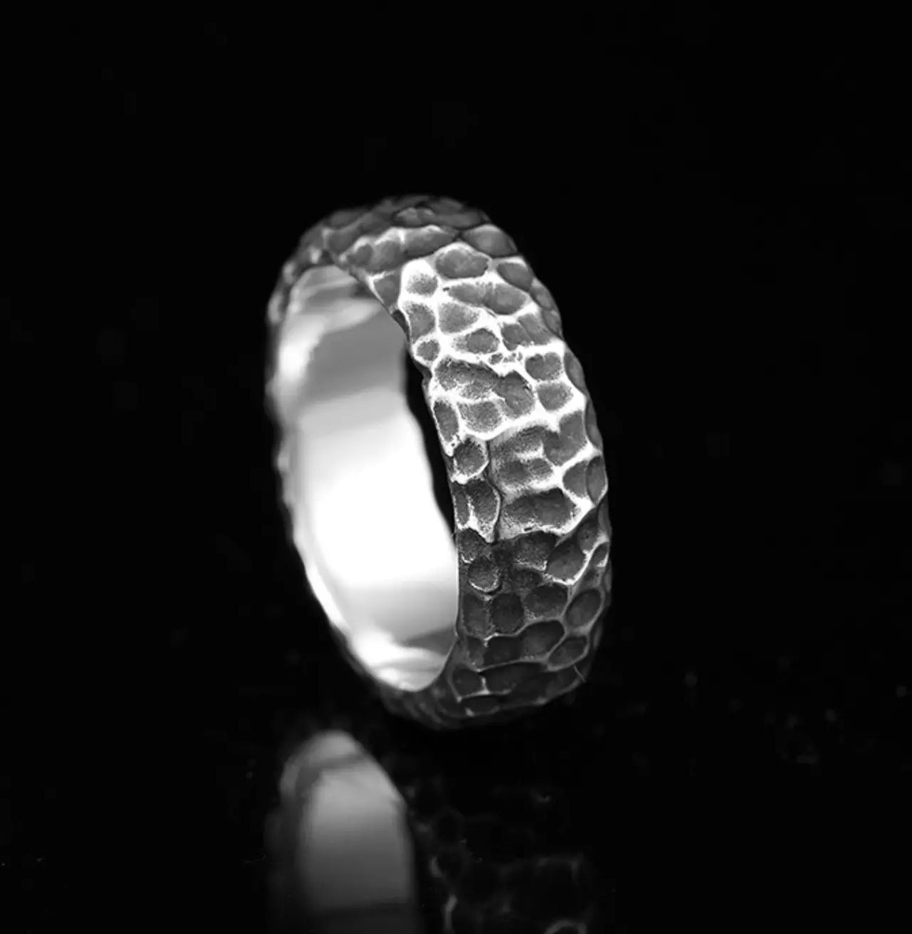 Hammered Silver Ring (Item No. R0005)