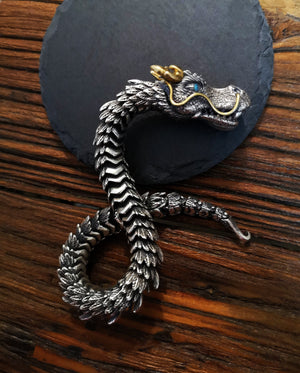 Dragon Silver Bracelet Chain 12mm/13mm (Item No. B0497) Tartaria Onlinestore