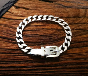 Buckle Silver Chain Bracelet (Item No. B0234) Tartaria Onlinestore