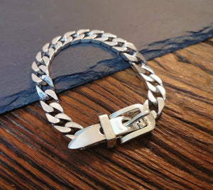 Buckle Silver Chain Bracelet (Item No. B0234) Tartaria Onlinestore