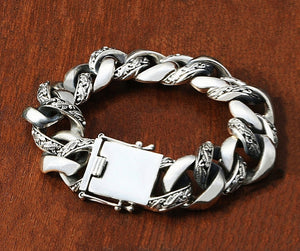 Vintage Heavy Sterling Silver Bracelet (Item No. B0093) Tartaria Onlinestore