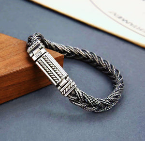 Braided Silver Bracelet Chain (Item No. B0536) Tartaria Onlinestore