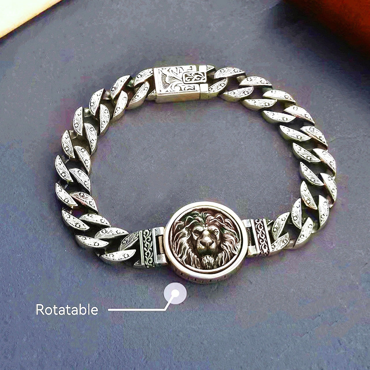 Lion Silver Bracelet (Item No. B0546) Tartaria Onlinestore