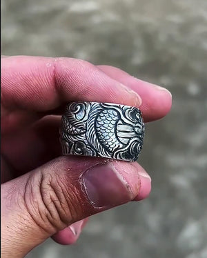 Large Dragon Silver Ring (Item No. R0117) Tartaria Onlinestore