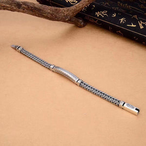 Braided Silver Bracelet Chain  (Item No. B0130) Tartaria Onlinestore