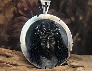 Jesus Silver Pendant (Item No. P0124) Tartaria Onlinestore