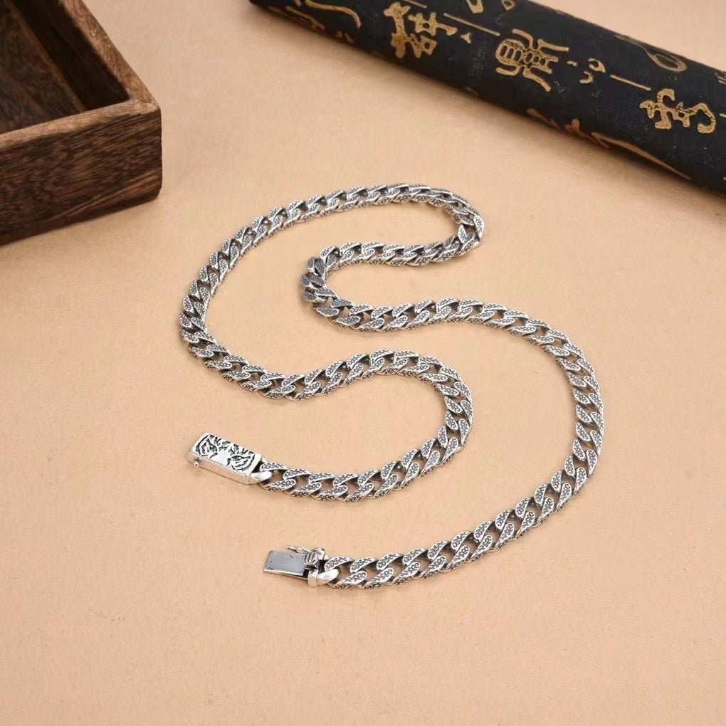 Tiger Silver Necklace Chain (Item No. N0096) Tartaria Onlinestore