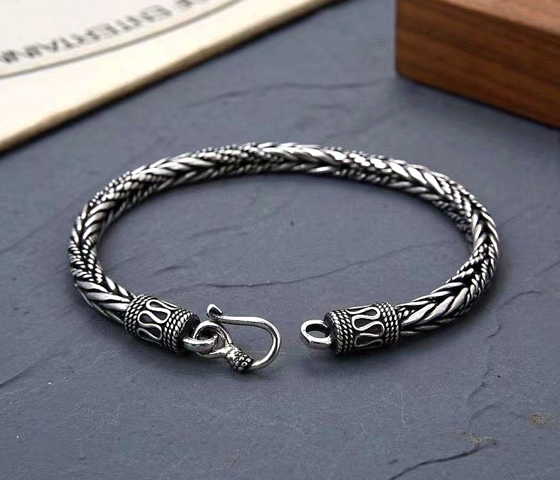 Braided Silver Bracelet (Item No. B0459) Tartaria Onlinestore