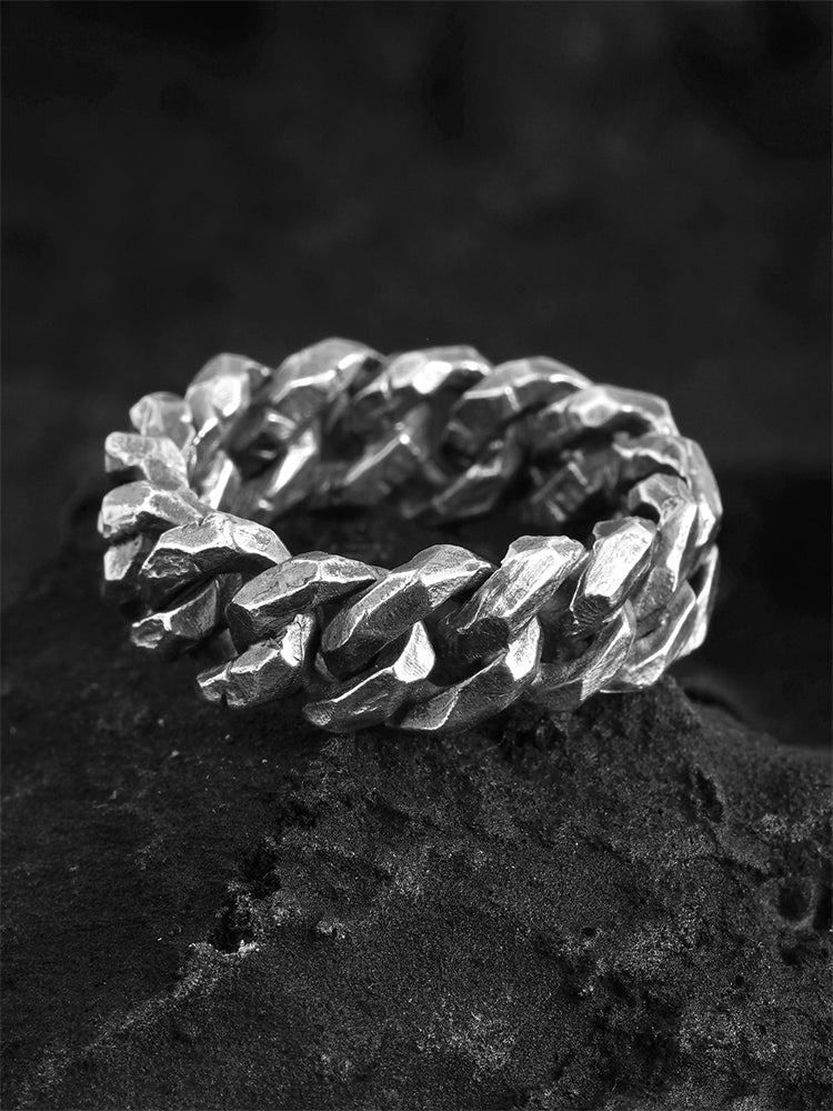 Hammered Silver Ring (Item No. R0086) Tartaria Onlinestore