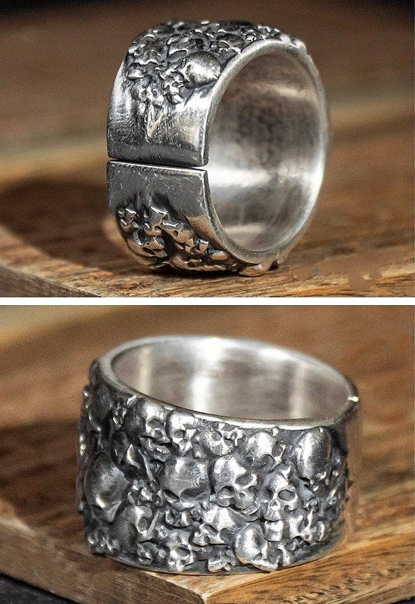 Burial Skull Silver Ring (Item No. R0009) Tartaria Onlinestore